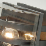 Graphite Elegance: Delta Wall Light with Modern Criss-Cross Design