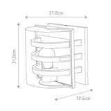 Graphite Elegance: Delta Wall Light with Modern Criss-Cross Design