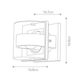 Graphite Elegance: Frida Modern Wall Light