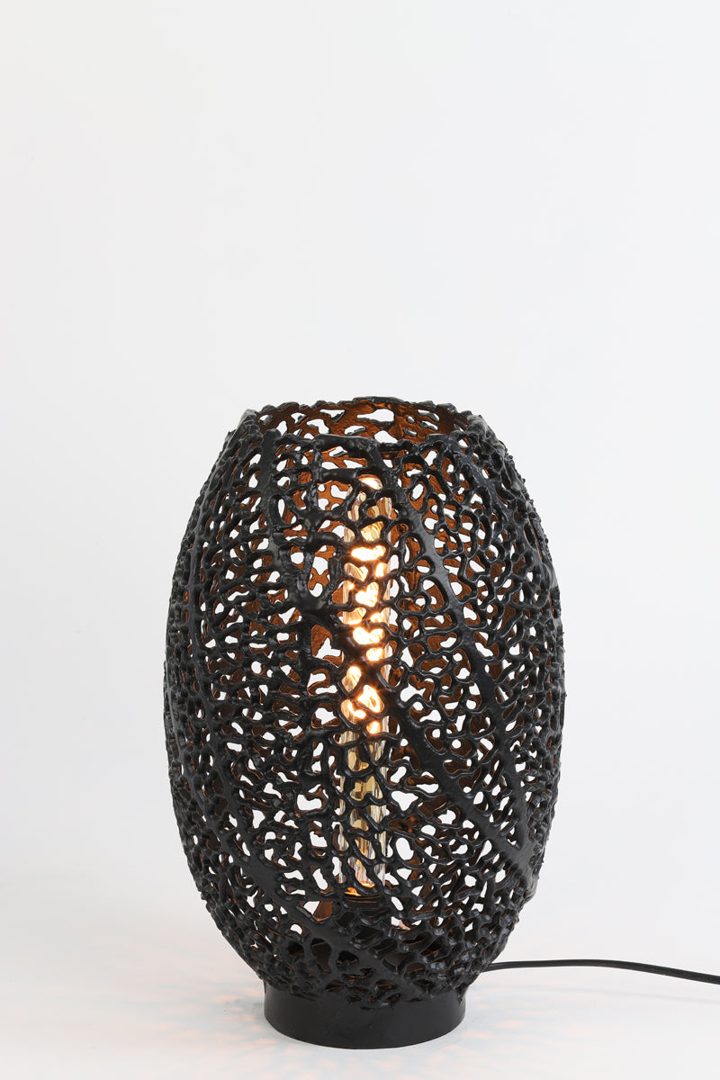 Sinula Matte Black Table Lamp 24x40 cm
