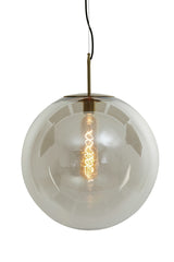 Antique Bronze & Clear Glass Hanging Lamp Ø48 cm - Medina Design
