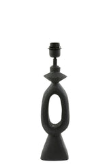 Django Wood Matte Black Lamp Base 11x9x45 cm