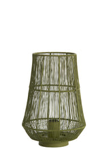 Olive Green Banjar Table Lamp - 24x33 cm