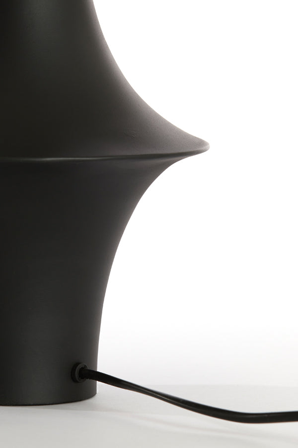 Elegant Matte Black Lamp Base Ø27x61 cm