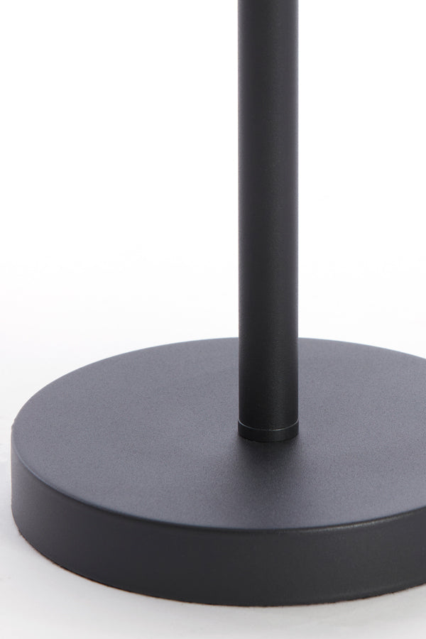 Velvet Harmony Table Lamp, 3 Light, 34x61 cm, Dark Brown with Matte Black Accents