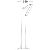 Germana Gabri 1L 2x10W GX53 LED CCT, Bollard Floodlight, Black/Opal