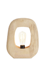 Natural Wood Kelafo Table Lamp 33x10x40 cm - Matte Finish