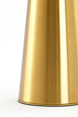 Elegant Green and Gold Double Bulb Glass Table Lamp, 50x51 cm