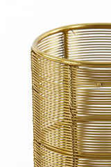 Lezuza Light Gold Hurricane Candle Holder Ø10x21 cm