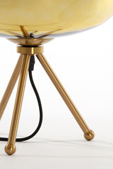 Golden Elegance: Mayson Crystal Glass Table Lamp Ø30x43 cm