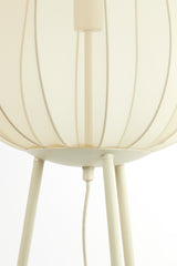Elegant Tripod Floor Lamp with Plumeria Sand Finish - Ø42x132 cm