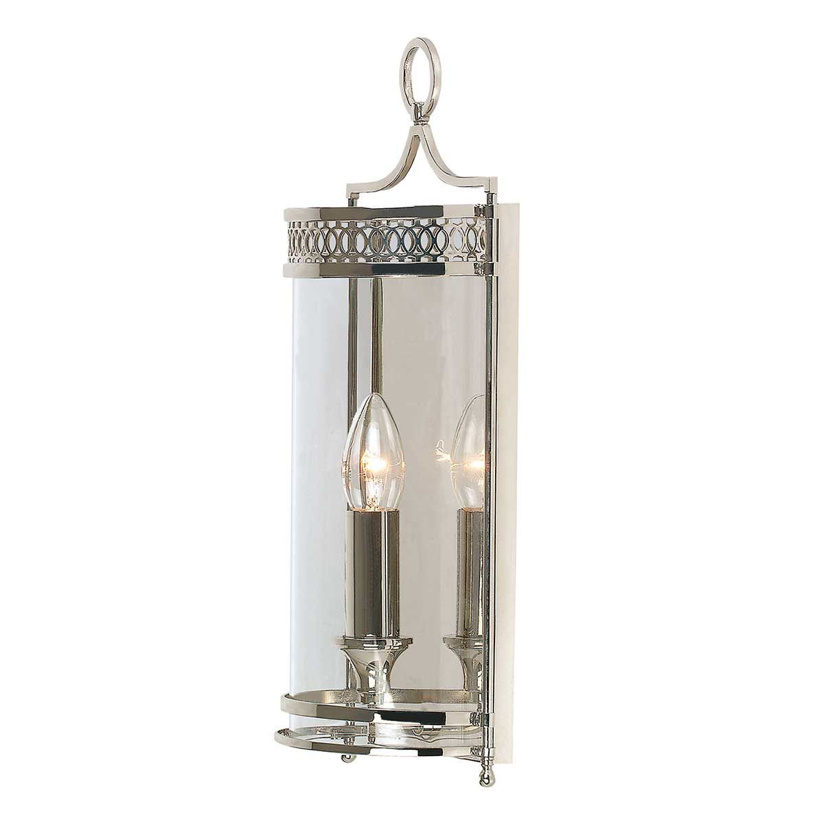Guildhall Classic Polished Nickel Wall Lantern