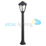 Giampy Giaffa E27 (No Lamp), Modern Post Lantern, Black/Clear