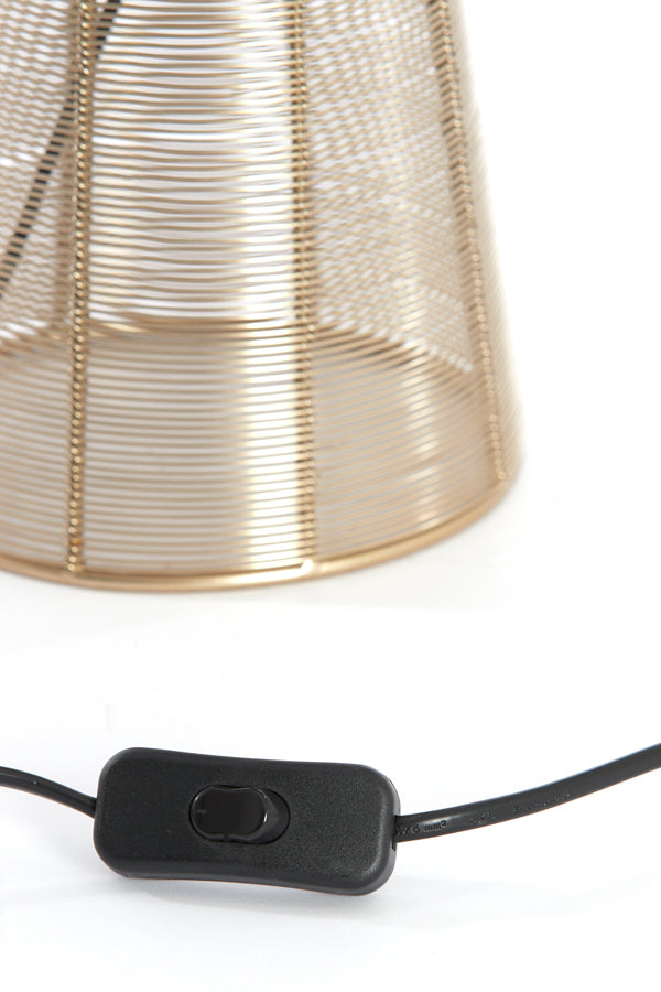 Elegant Light Gold Table Lamp 18x42 cm Aboso Design