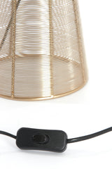 Elegant Light Gold Table Lamp 18x42 cm Aboso Design