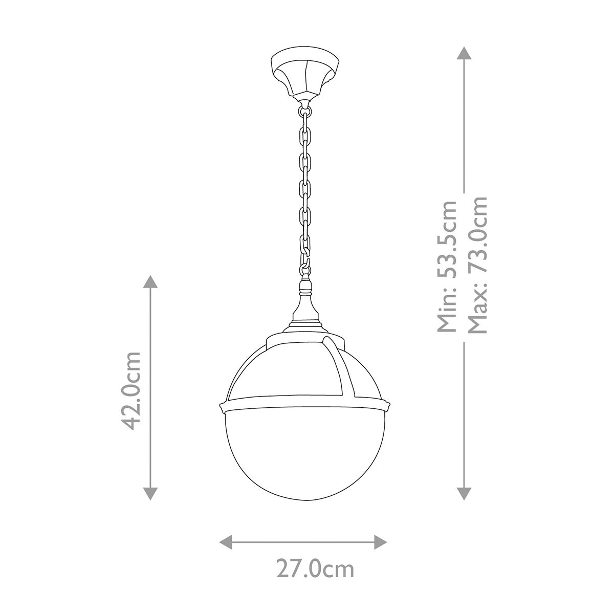 Glenbeigh Weatherproof Hanging Lantern