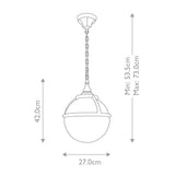 Glenbeigh Weatherproof Hanging Lantern