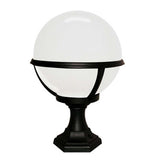 Glenbeigh Outdoor Pedestal Light - Durable Black Lantern