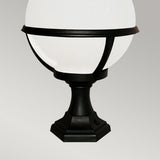 Glenbeigh Outdoor Pedestal Light - Durable Black Lantern