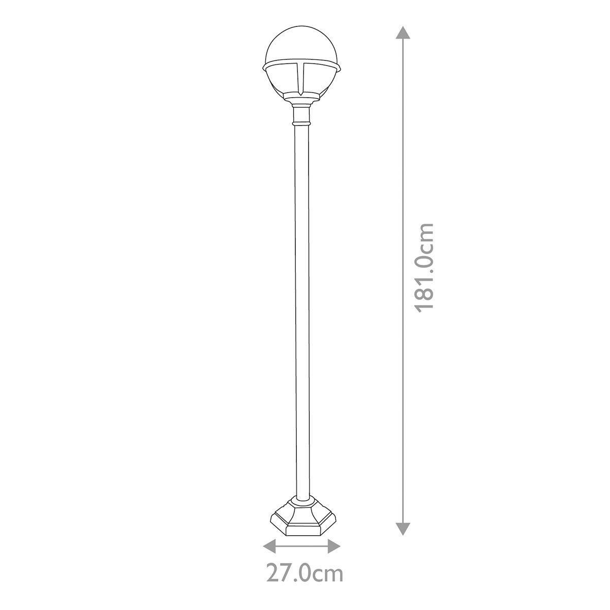 Glenbeigh Coastal-Ready Lamp Post - Corrosion-Resistant Seaside Design