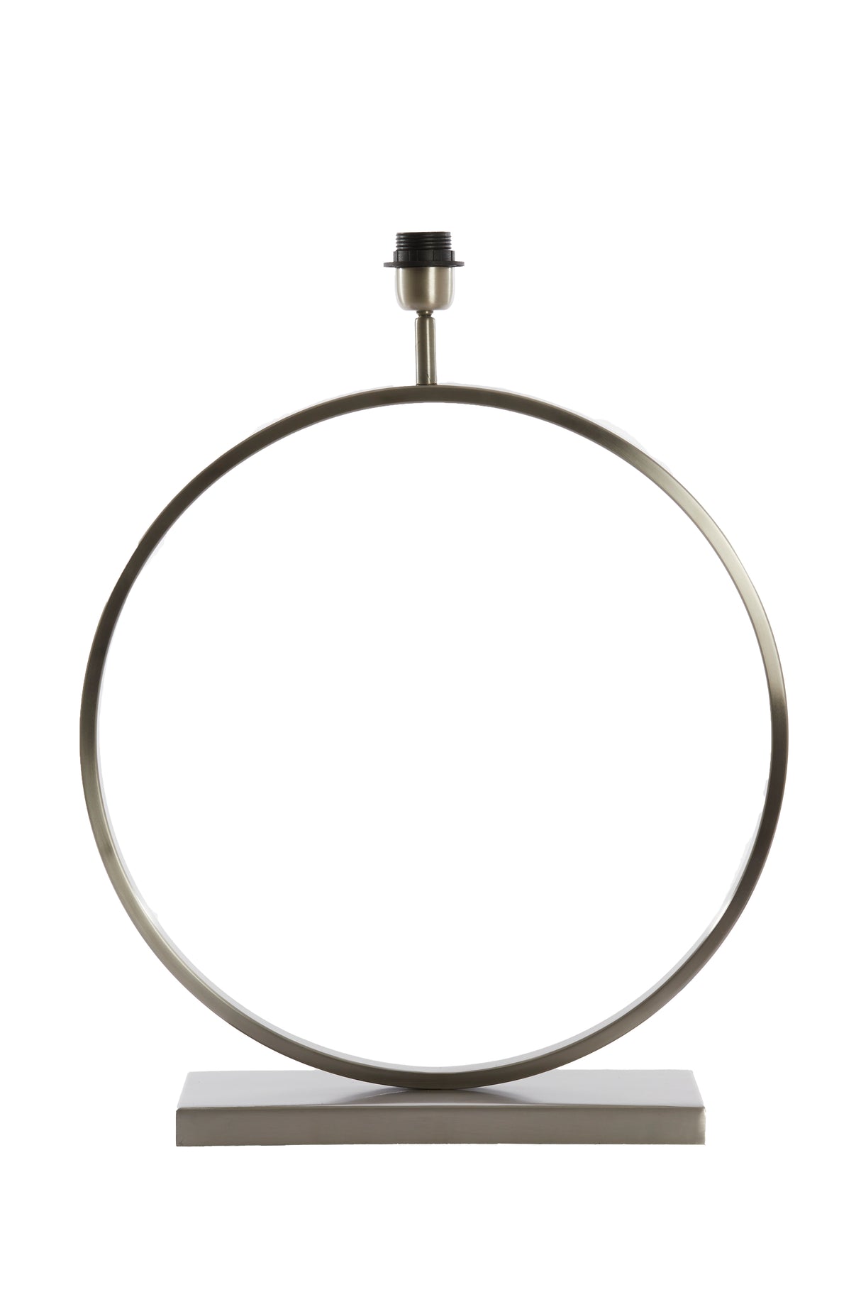 Elegant Satin Nickel Lamp Base, 50x15x57 cm - Liva Collection