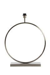 Elegant Satin Nickel Lamp Base, 50x15x57 cm - Liva Collection