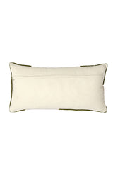 Luxurious Cellio Dark Green & Beige Rectangular Cushion 60x30 cm