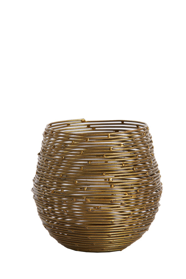 Sabana Antique Bronze Candle Holder 10x10 cm