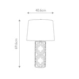 Arabella Distressed Gold Table Lamp with Cream Linen Shade