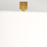 Antique Gold Table Lamp with Crystal Base and Elegant Cream Shade