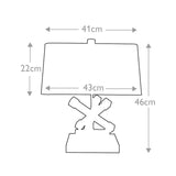 Antique Gold Table Lamp with Crystal Base and Elegant Cream Shade