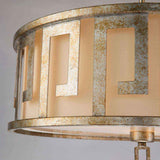 Lemuria Distressed Gold 3-Light Convertible Pendant by Gilded Nola