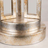 Lemuria Grecian Key Table Lamp in Distressed Gold Finish
