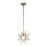 Sun King 1lt Pendant - Gold Leaf Gold Leaf