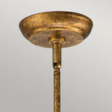 Sun King 1lt Pendant - Gold Leaf Gold Leaf