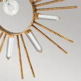 Sun King 1lt Pendant - Gold Leaf Gold Leaf