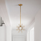 Sun King 1lt Pendant - Gold Leaf Gold Leaf