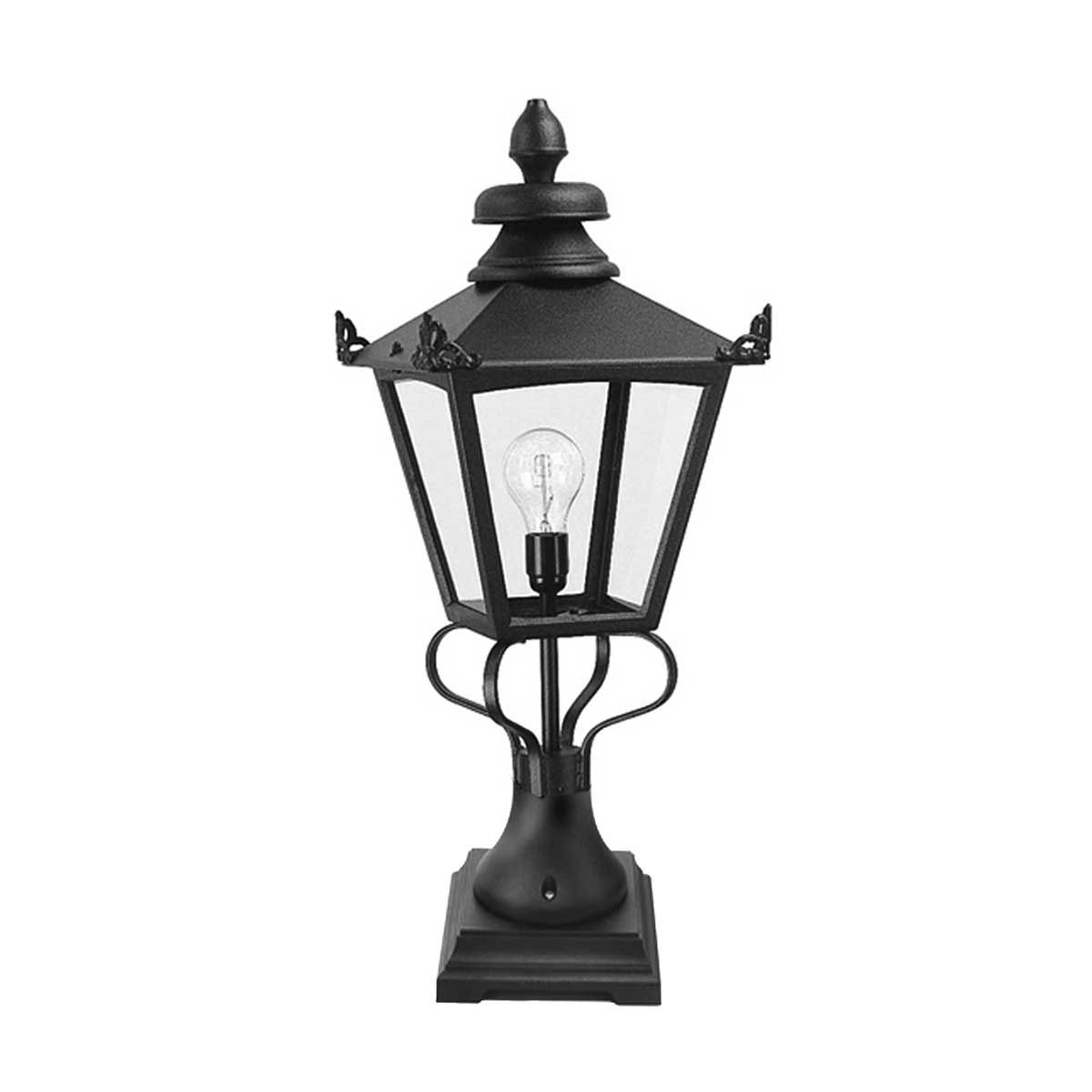 Grampian Vintage-Style Outdoor Pedestal Lantern