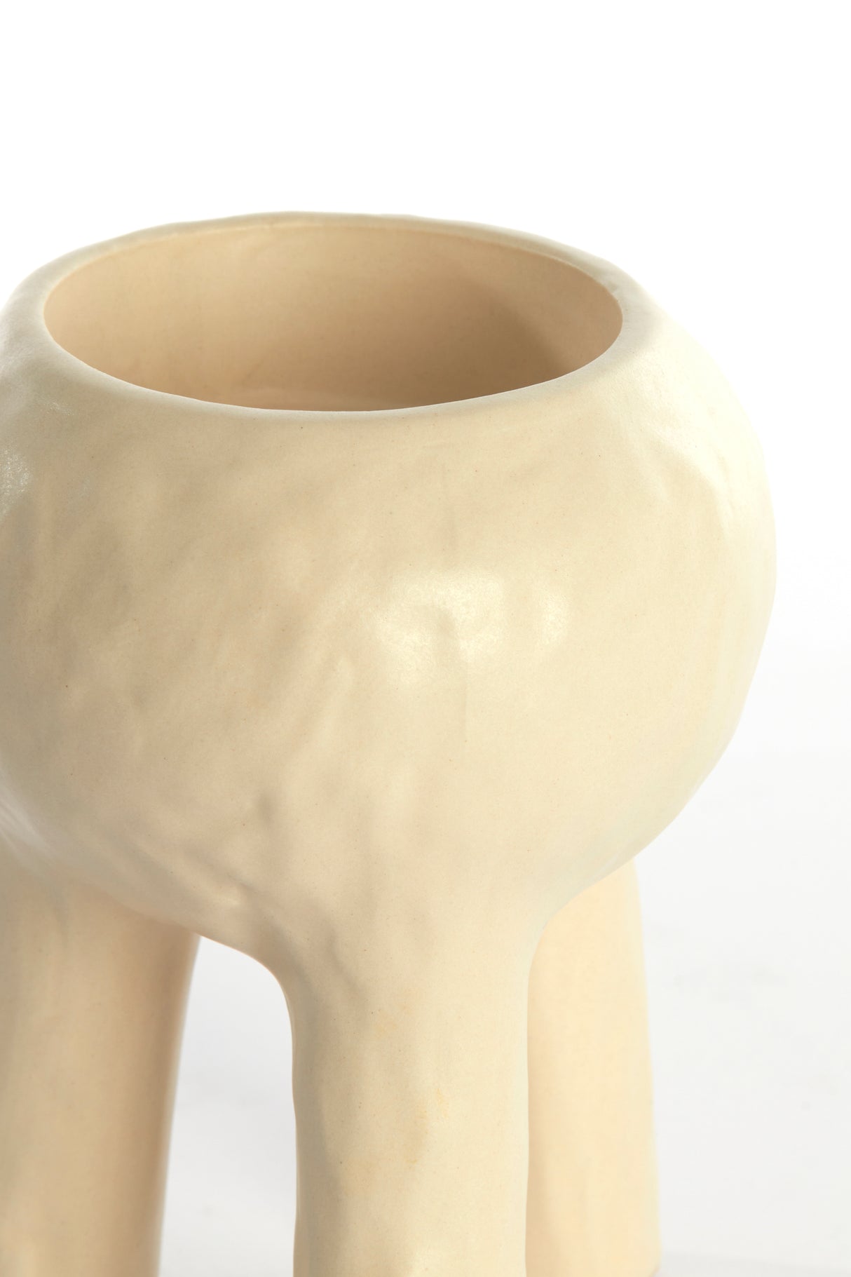 Tealight Holder 12x15.5 cm Katni Cream Ceramic