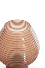 Alenna Glass Brown LED Table Lamp 18x23 cm