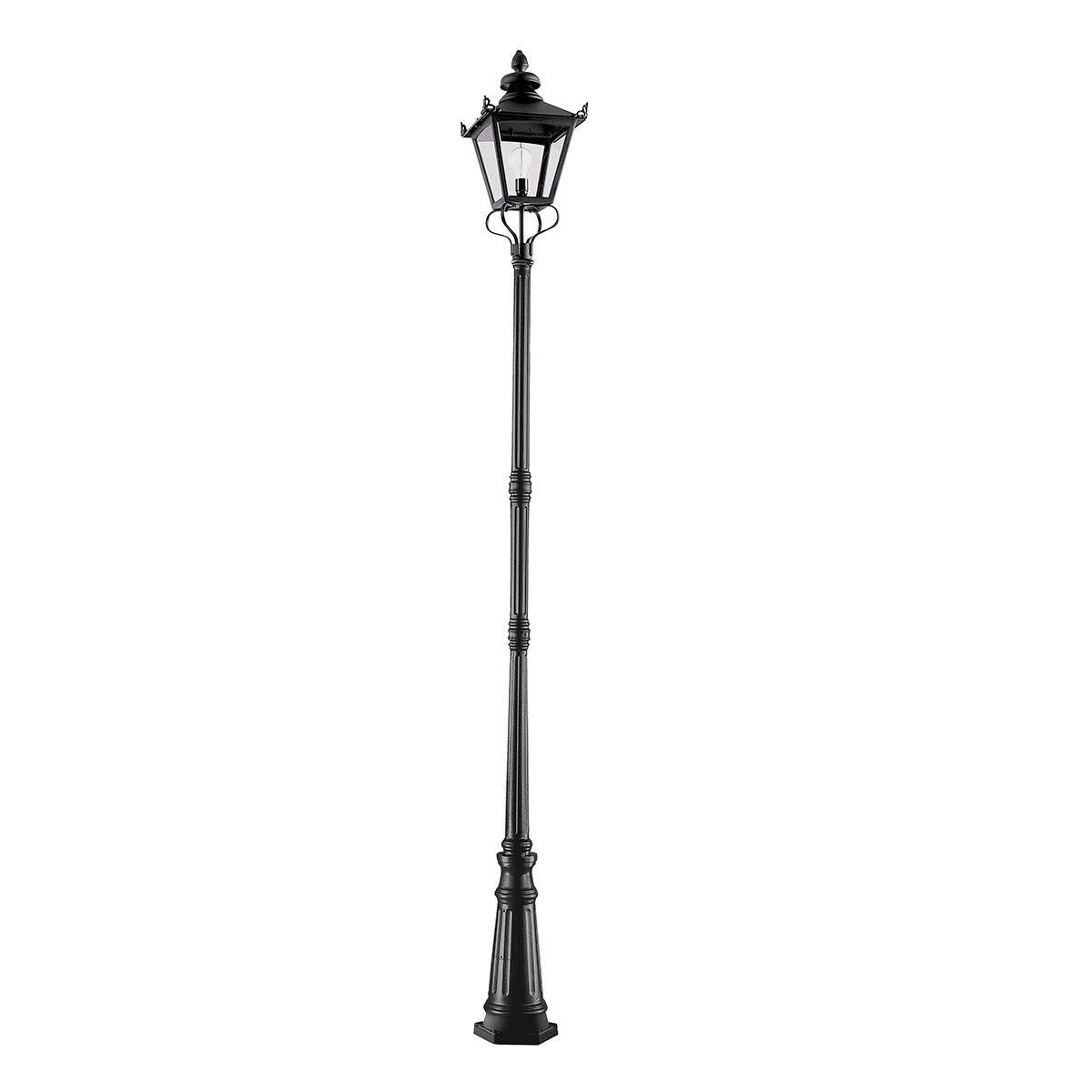 Grampian 1 Light Lamp Post Black