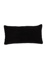 Dual-Tone Castro Cushion 60x30 cm: Black & Beige Harmony