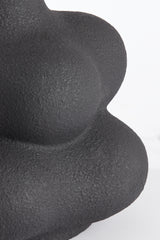 Matt Black Carilo Ceramic Lamp Base, Diameter 30.5cm x Height 38cm