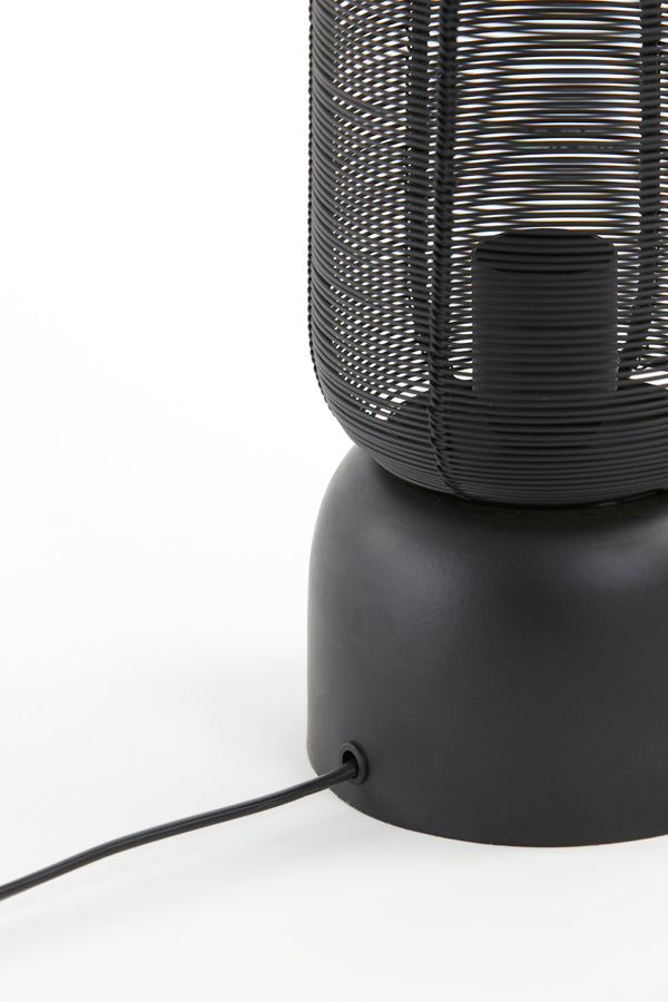 Matte Black Lezuza Table Lamp - 13.5x49.5 cm