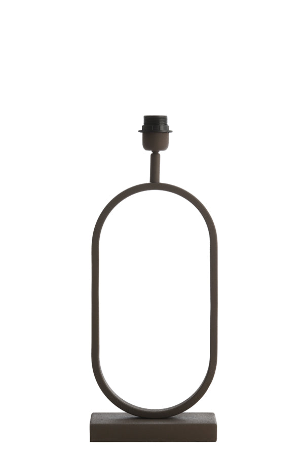 Jamiri Brown Tapered Lamp Stand - 20x10x45 cm