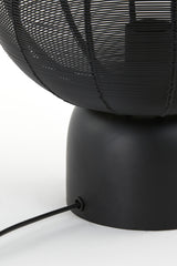 Elegant Suneko Matte Black Table Lamp – Ø25x34 cm