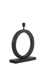 Black Matte Tinar Wood Lamp Base, 41x13x55 cm
