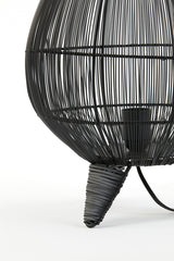 Sleek Yumi Black Table Lamp, 28x37 cm