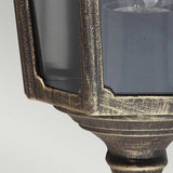 Cricklade 1 Light Half Lantern Black/Gold