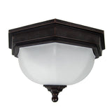 Fairford 1 Light Flush Lantern Old Bronze